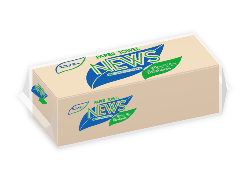 【小判】ニューズペーパータオル エコノミー 40パック入り - Kasuga online shop