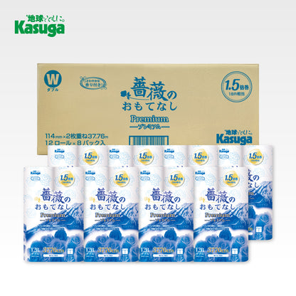 薔薇のおもてなしプレミアム1.5倍巻きブレンド【12ロール×8パック入】