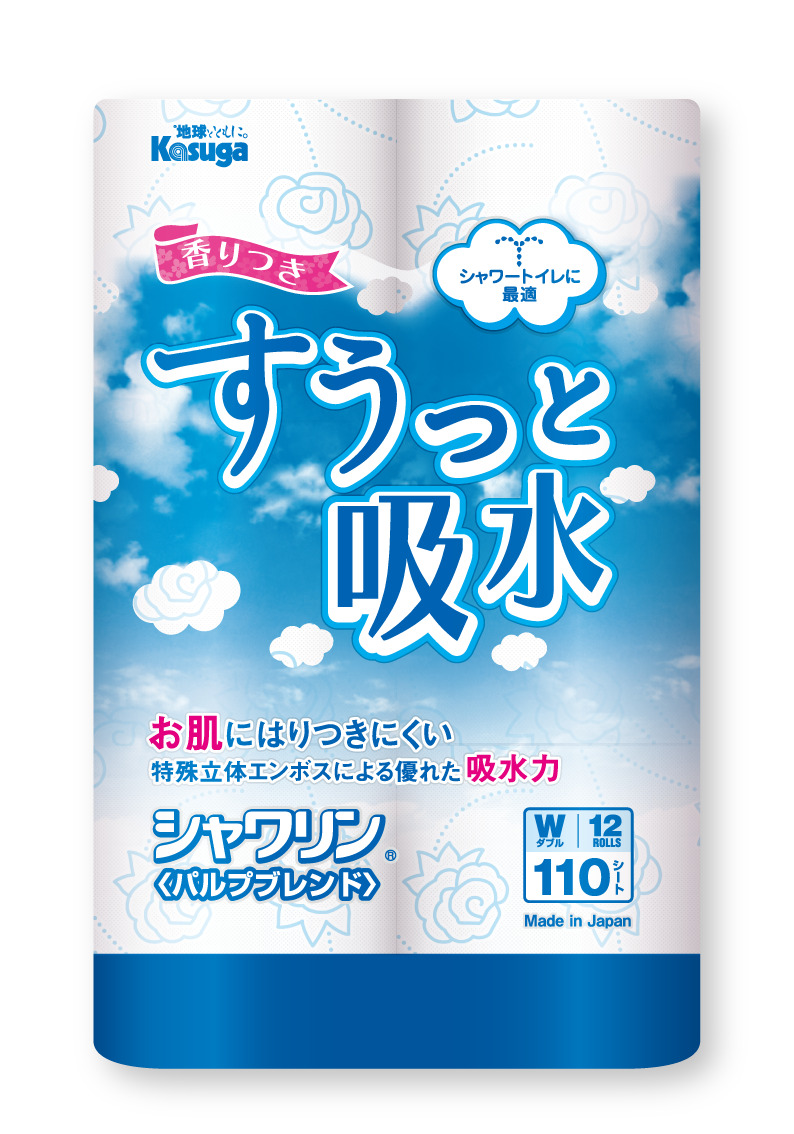 新すうっと吸水シャワリン【12ロール×8パック入】