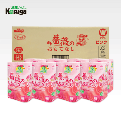 薔薇のおもてなし2倍巻き (ピンク)【12ロール×8パック入】