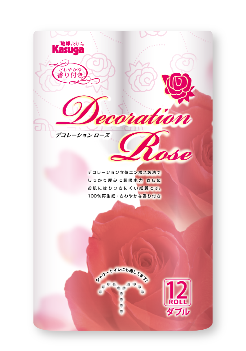 デコレーションローズ (ピンク)【12ロール×8パック入】 - Kasuga online shop