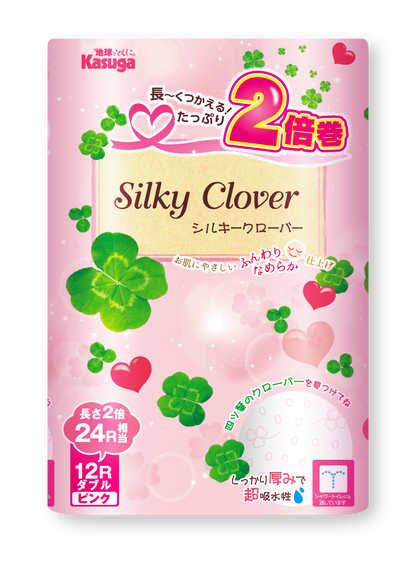 シルキークローバー 2倍巻き (ピンク)【12ロール×8パック入】 - Kasuga online shop